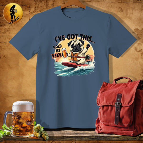 MyDesigns Physical Item Navy Heather / S Pug Kahuna T-Shirt