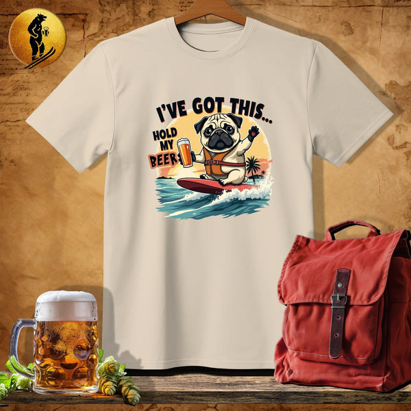 MyDesigns Physical Item Sand / S Pug Kahuna T-Shirt