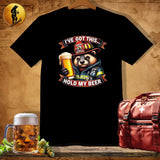 MyDesigns Physical Item Black / S Raccoon Firefighter T-Shirt