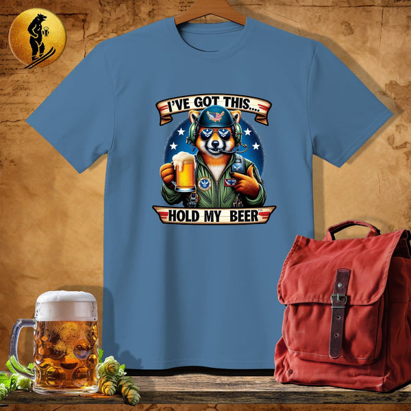 MyDesigns Physical Item Heather Indigo / S Red Panda Air Force T-Shirt