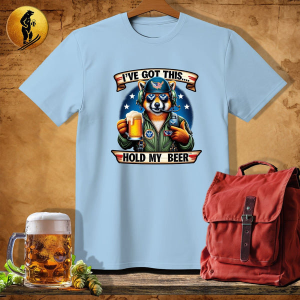 MyDesigns Physical Item Light Blue / S Red Panda Air Force T-Shirt