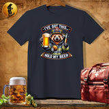 MyDesigns Physical Item Dark Heather / S Red Panda Fire Fighter T-Shirt