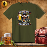 MyDesigns Physical Item Military Green / S Red Panda Fire Fighter T-Shirt