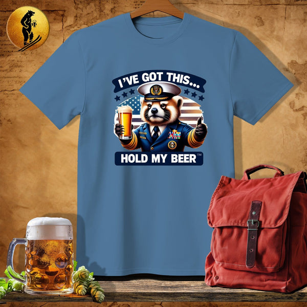 MyDesigns Physical Item Heather Indigo / S Red Panda Navy T-Shirt