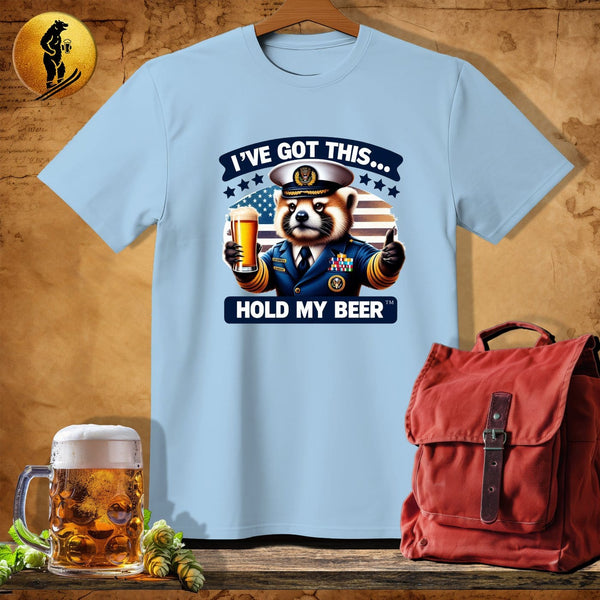 MyDesigns Physical Item Light Blue / S Red Panda Navy T-Shirt