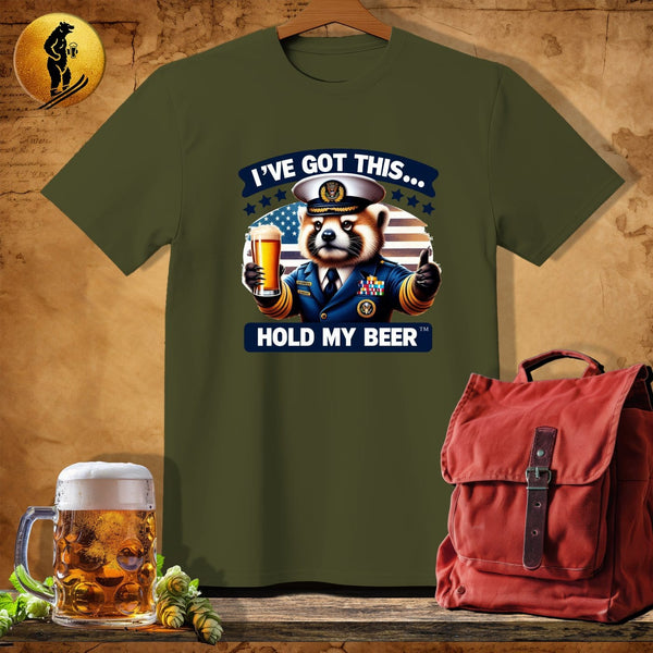 MyDesigns Physical Item Military Green / S Red Panda Navy T-Shirt