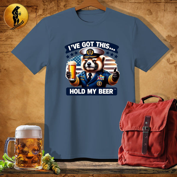 MyDesigns Physical Item Navy Heather / S Red Panda Navy T-Shirt