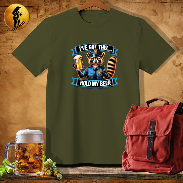 MyDesigns Physical Item Military Green / S Red Panda Police T-Shirt