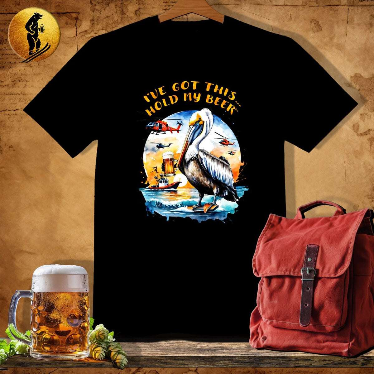MyDesigns Physical Item Black / S Rescue-Brew T-Shirt