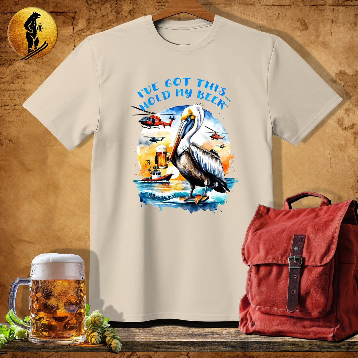 MyDesigns Physical Item Sand / S Rescue-Brew T-Shirt