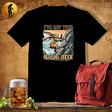 MyDesigns Physical Item Black / S Rock-Hopping Rabbit T-Shirt