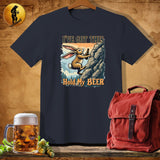 MyDesigns Physical Item Dark Heather / S Rock-Hopping Rabbit T-Shirt