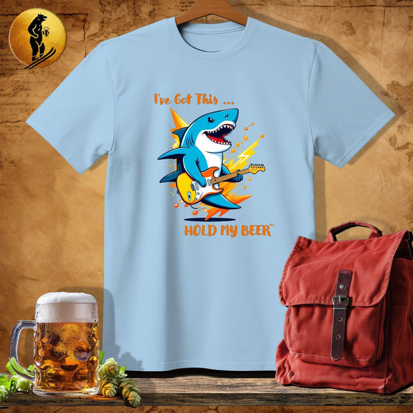 MyDesigns Physical Item Light Blue / S Rock Shark T-Shirt