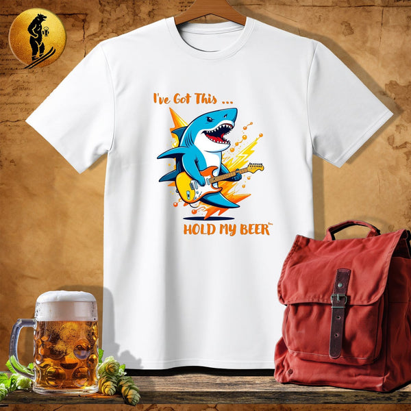 MyDesigns Physical Item White / S Rock Shark T-Shirt