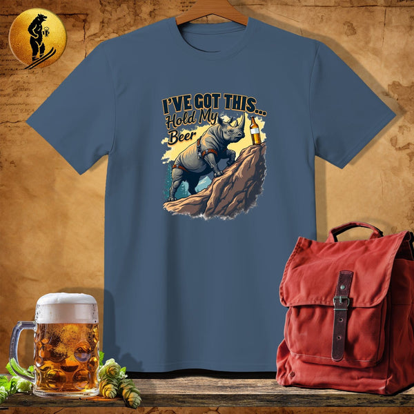 MyDesigns Physical Item Navy Heather / S Rockin Rhino T-Shirt