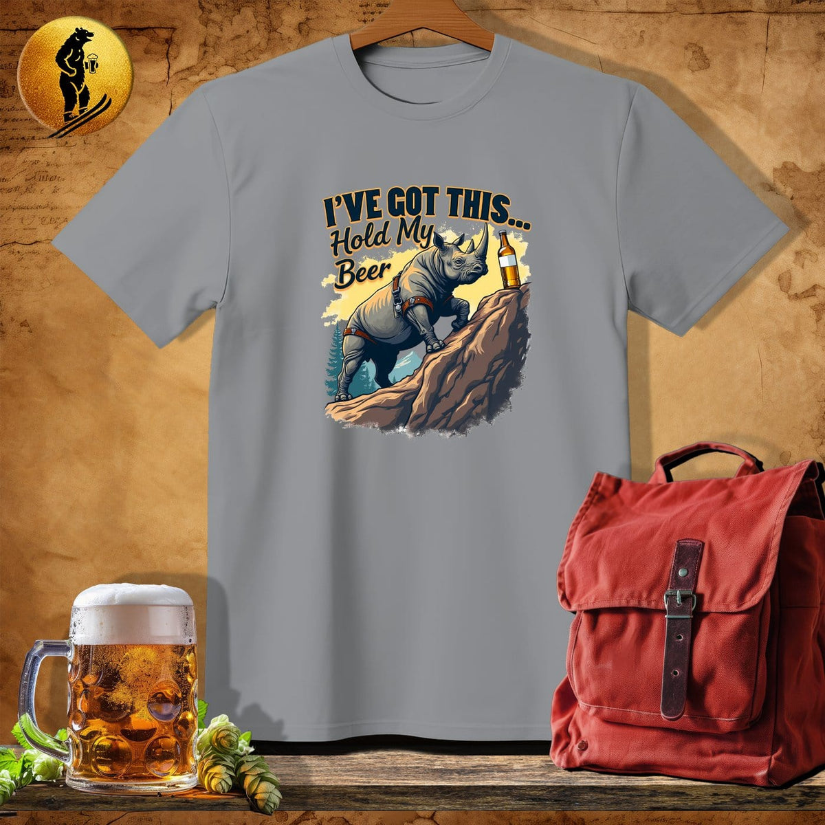 MyDesigns Physical Item Sport Grey / S Rockin Rhino T-Shirt