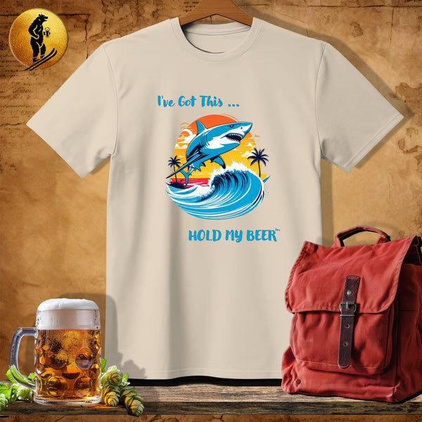 MyDesigns Physical Item Sand / S Sand Surfer shark T-Shirt