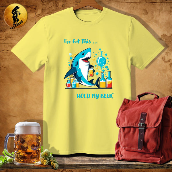 MyDesigns Physical Item Cornsilk / S Science Shark T-Shirt