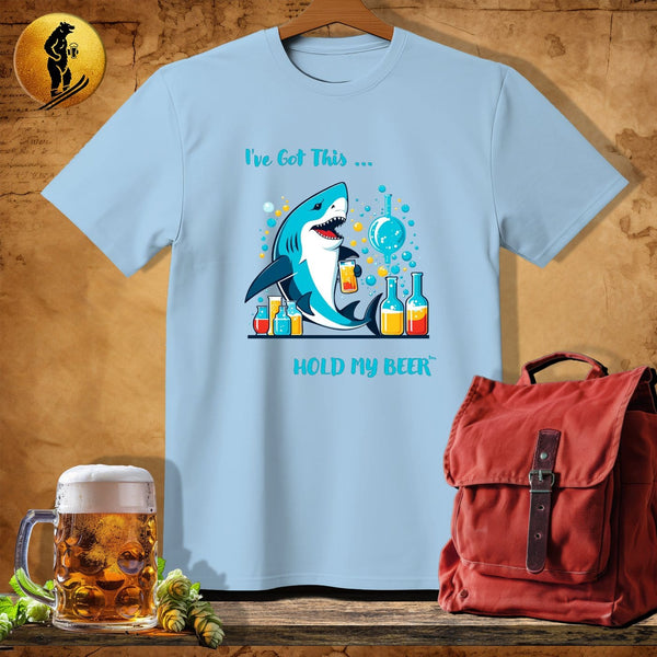 MyDesigns Physical Item Light Blue / S Science Shark T-Shirt