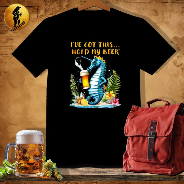 MyDesigns Physical Item Black / S Seahorse Chill T-Shirt