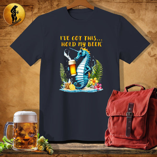 MyDesigns Physical Item Dark Heather / S Seahorse Chill T-Shirt