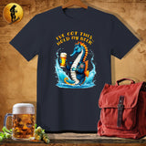 MyDesigns Physical Item Dark Heather / S Seahorse Sentinel T-Shirt