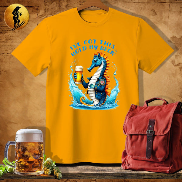 MyDesigns Physical Item Gold / S Seahorse Sentinel T-Shirt
