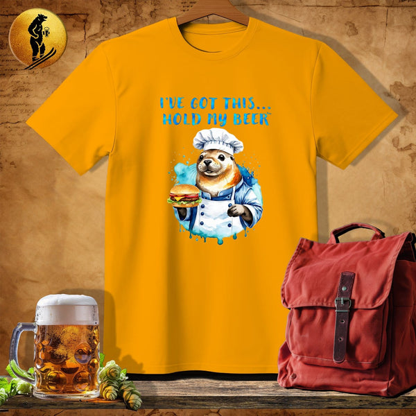MyDesigns Physical Item Gold / S Seal Chef T-Shirt