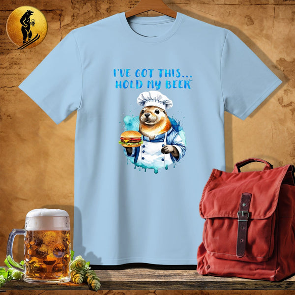 MyDesigns Physical Item Light Blue / S Seal Chef T-Shirt