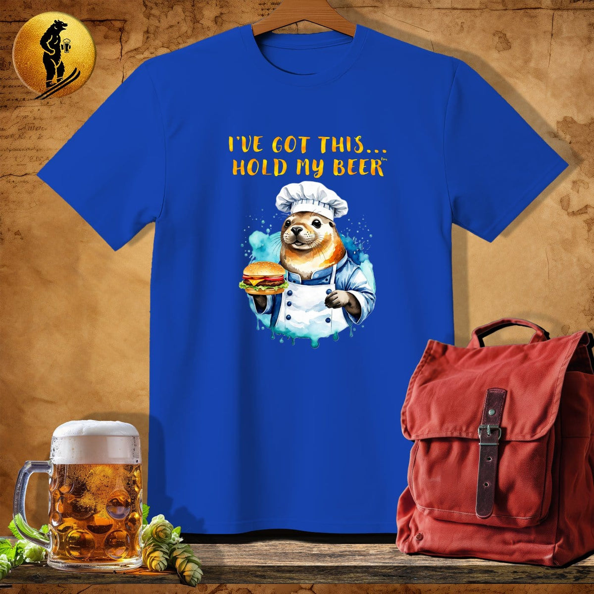 MyDesigns Physical Item Royal / S Seal Chef T-Shirt