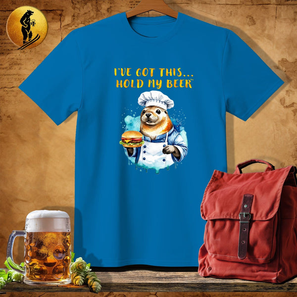 MyDesigns Physical Item Sapphire / S Seal Chef T-Shirt