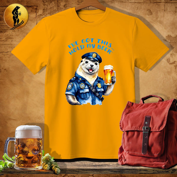 MyDesigns Physical Item Gold / S Seal Police T-Shirt