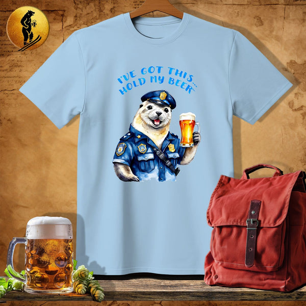 MyDesigns Physical Item Light Blue / S Seal Police T-Shirt