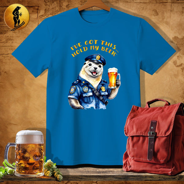 MyDesigns Physical Item Sapphire / S Seal Police T-Shirt