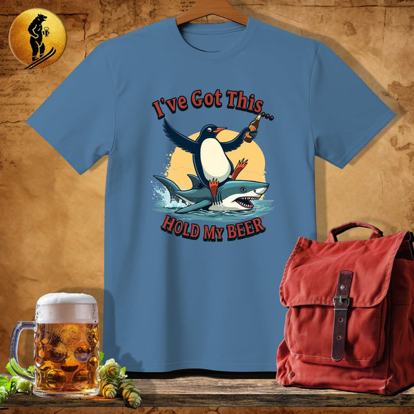 MyDesigns Physical Item Heather Indigo / S Shark Jockey T-Shirt