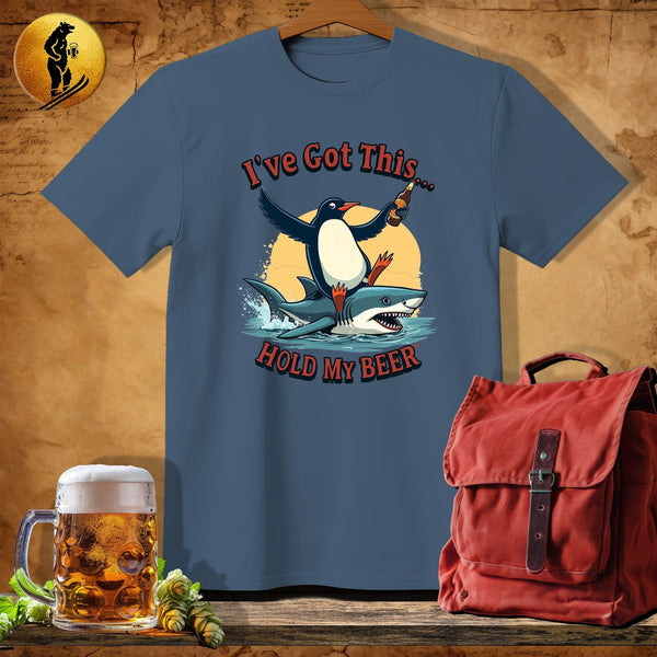 MyDesigns Physical Item Navy Heather / S Shark Jockey T-Shirt
