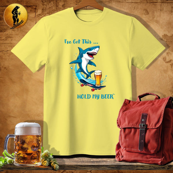 MyDesigns Physical Item Cornsilk / S Shark's Skate Venture T-Shirt