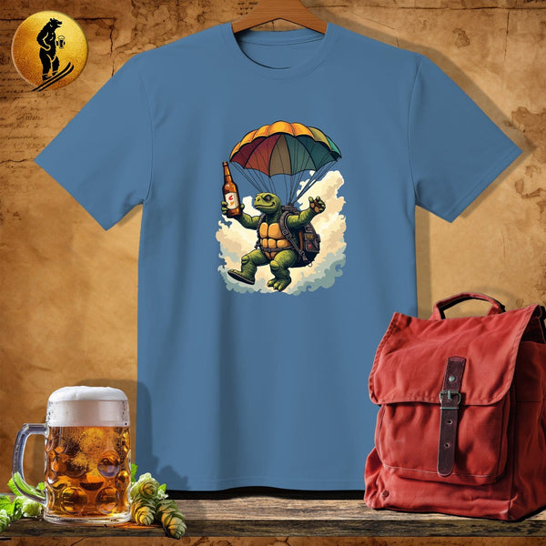 MyDesigns Physical Item Heather Indigo / S Shell Drop T-Shirt