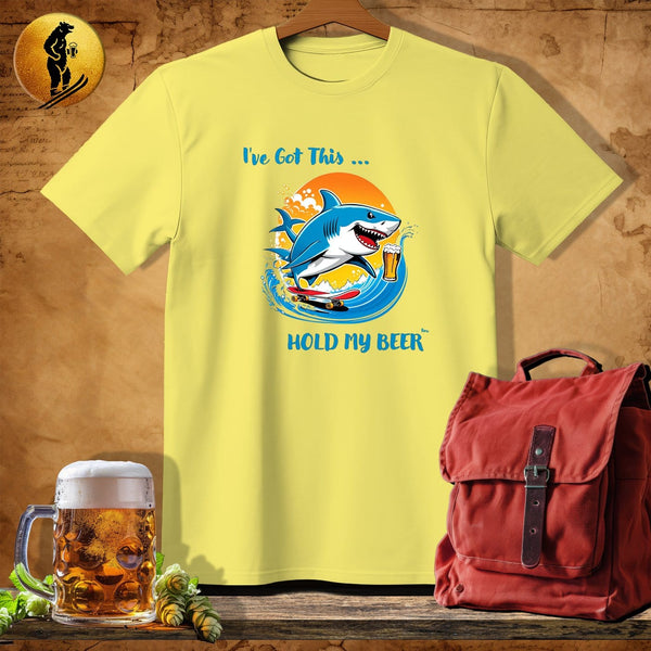 MyDesigns Physical Item Cornsilk / S Skate Shark T-Shirt