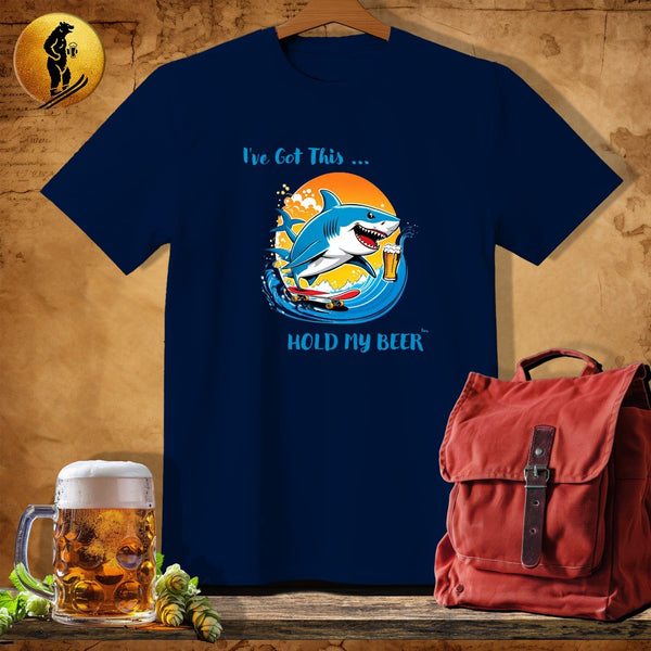 MyDesigns Physical Item Navy / S Skate Shark T-Shirt