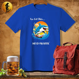 MyDesigns Physical Item Royal / S Skate Shark T-Shirt
