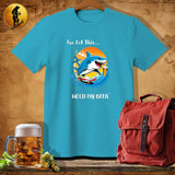 MyDesigns Physical Item Tropical Blue / S Skate Shark T-Shirt