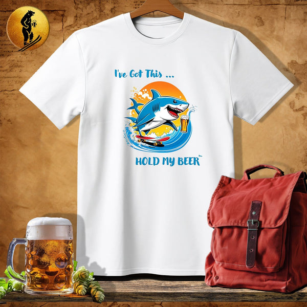 MyDesigns Physical Item White / S Skate Shark T-Shirt