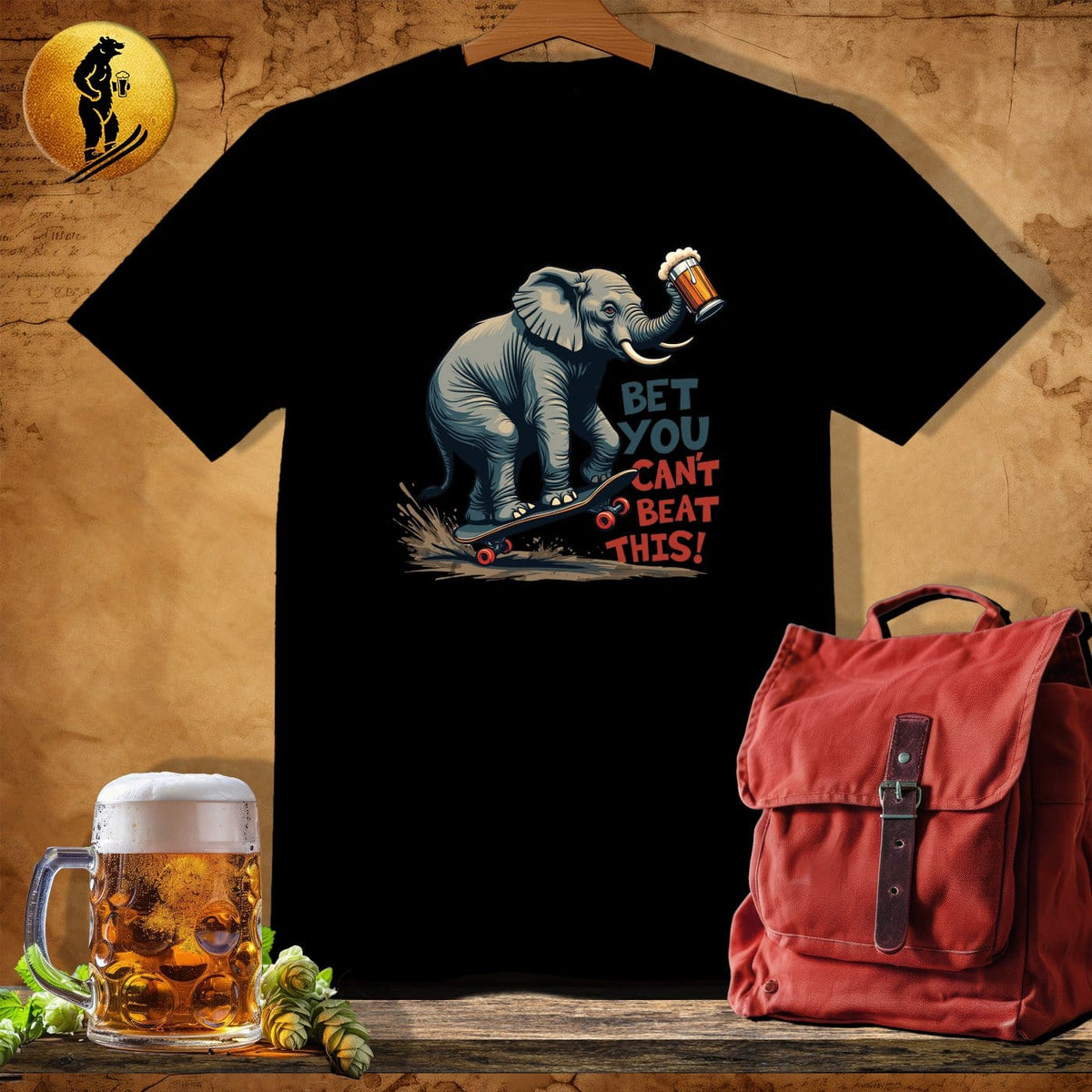 MyDesigns Physical Item Black / S Skateboard Stomper T-Shirt