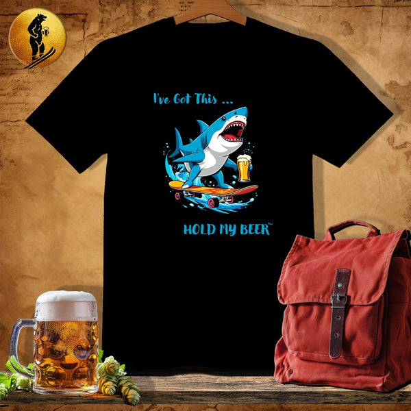 MyDesigns Physical Item Black / S Skateer Shark T-Shirt