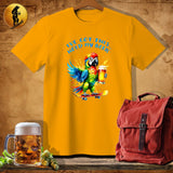 MyDesigns Physical Item Gold / S Skater Dude Parrot T-Shirt