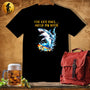 MyDesigns Physical Item Black / S Skater Dude Shark T-Shirt