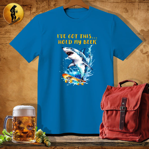 MyDesigns Physical Item Sapphire / S Skater Dude Shark T-Shirt