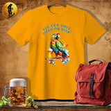 MyDesigns Physical Item Gold / S Skater Parrot T-Shirt