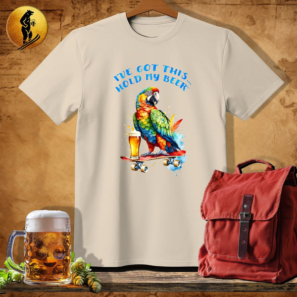 MyDesigns Physical Item Sand / S Skater Parrot T-Shirt